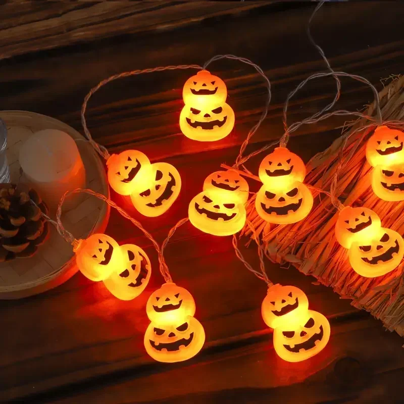 Halloween Led String Lights Orange - Cadılar Bayramı Temalı Işık Zinciri, Pille