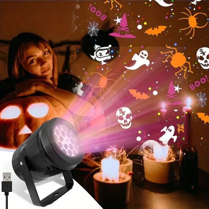 Halloween Pumpkin Decor Led - Cadılar bayramı LED projektör ışığı açık