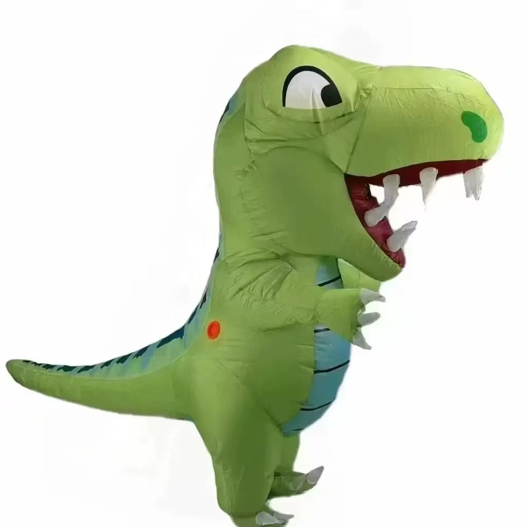 Halloween Costume Adult - Yetişkinler için Şişirilebilir Şişman Başlı Dinozor