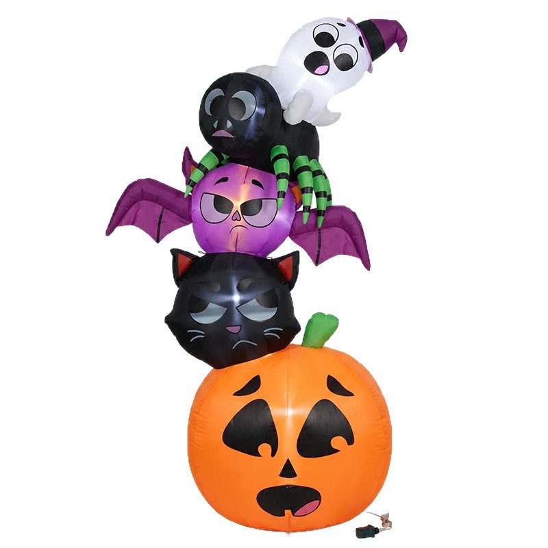 Halloween Pumpkin Decor Led - 18 m Cadılar Bayramı Şişme Süsler,