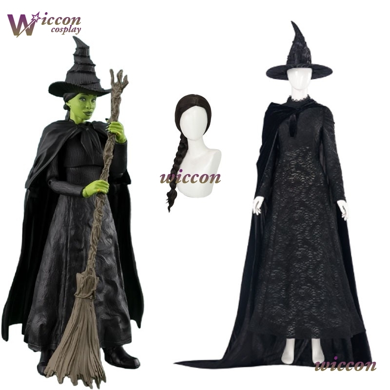 Halloween Costume Kids - YesoK Film Kötü Elphaba Cosplay Kostüm