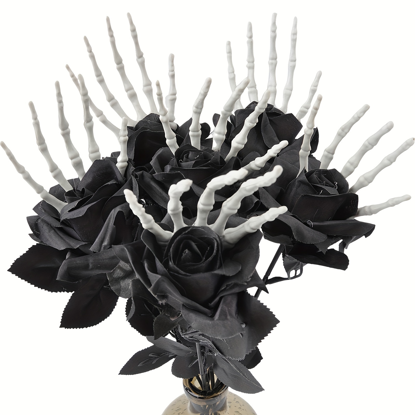 Halloween Skeleton Decoration - Iskelet eller ve okaliptüs ile plastik