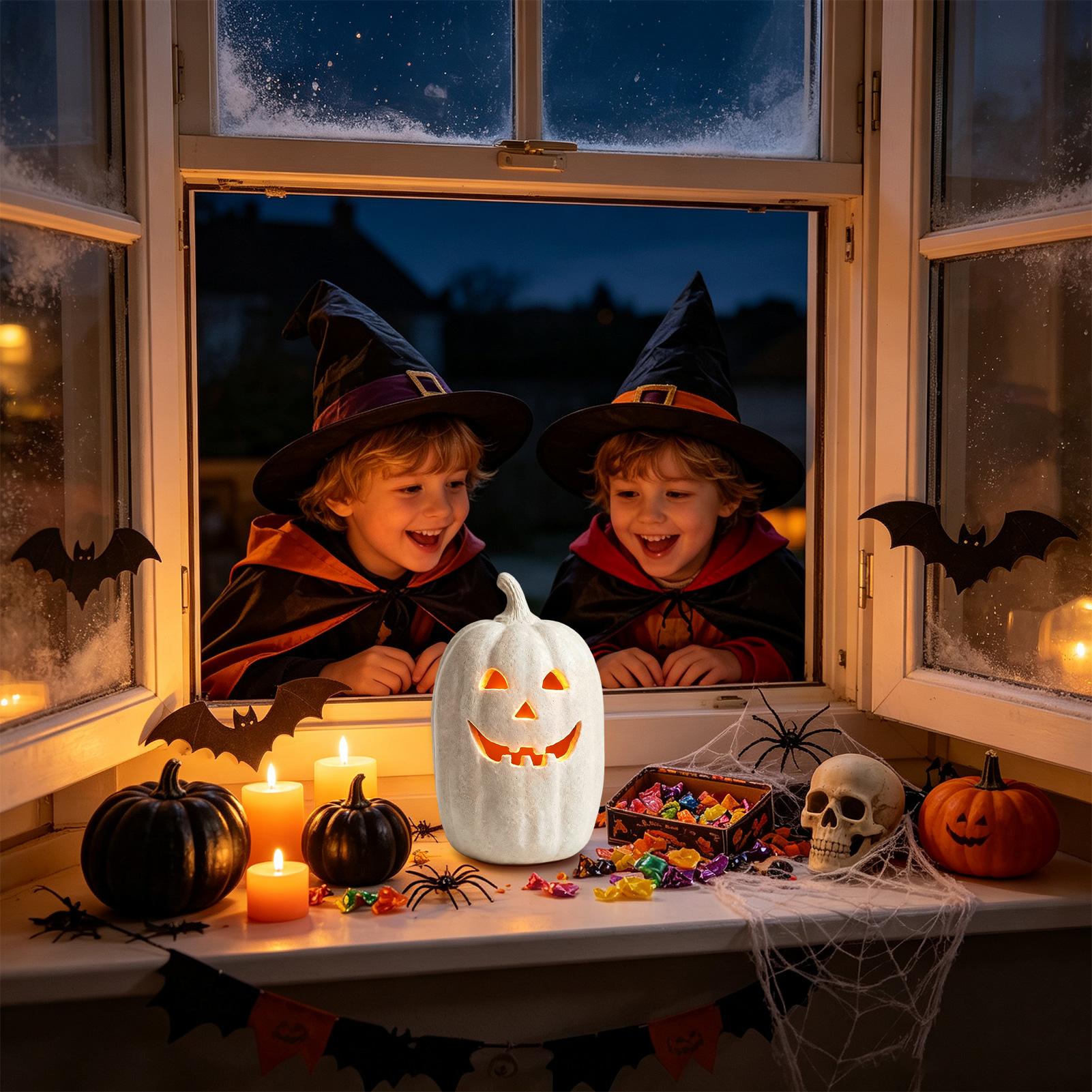 Pumpkin Lantern Halloween - Cadılar Bayramı Balkabağı Dekoru Reçine Balkabağı