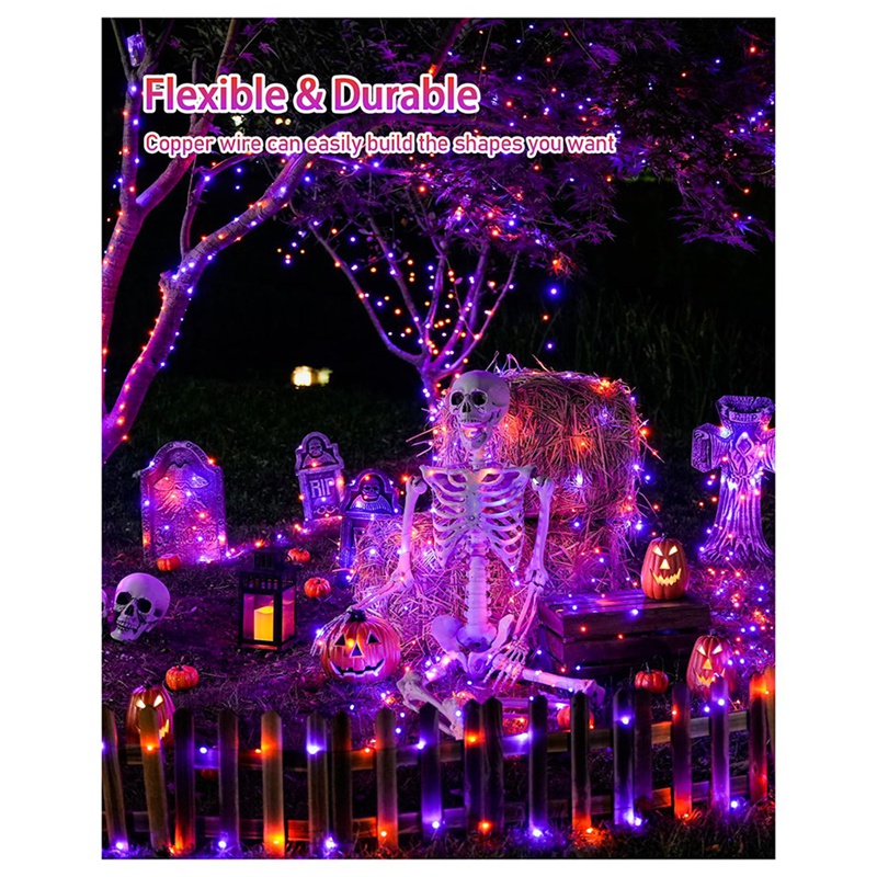 DT16 Solar Cadılar Bayramı Işı - Halloween Led String Lights Orange incelemesi ve fiyatı