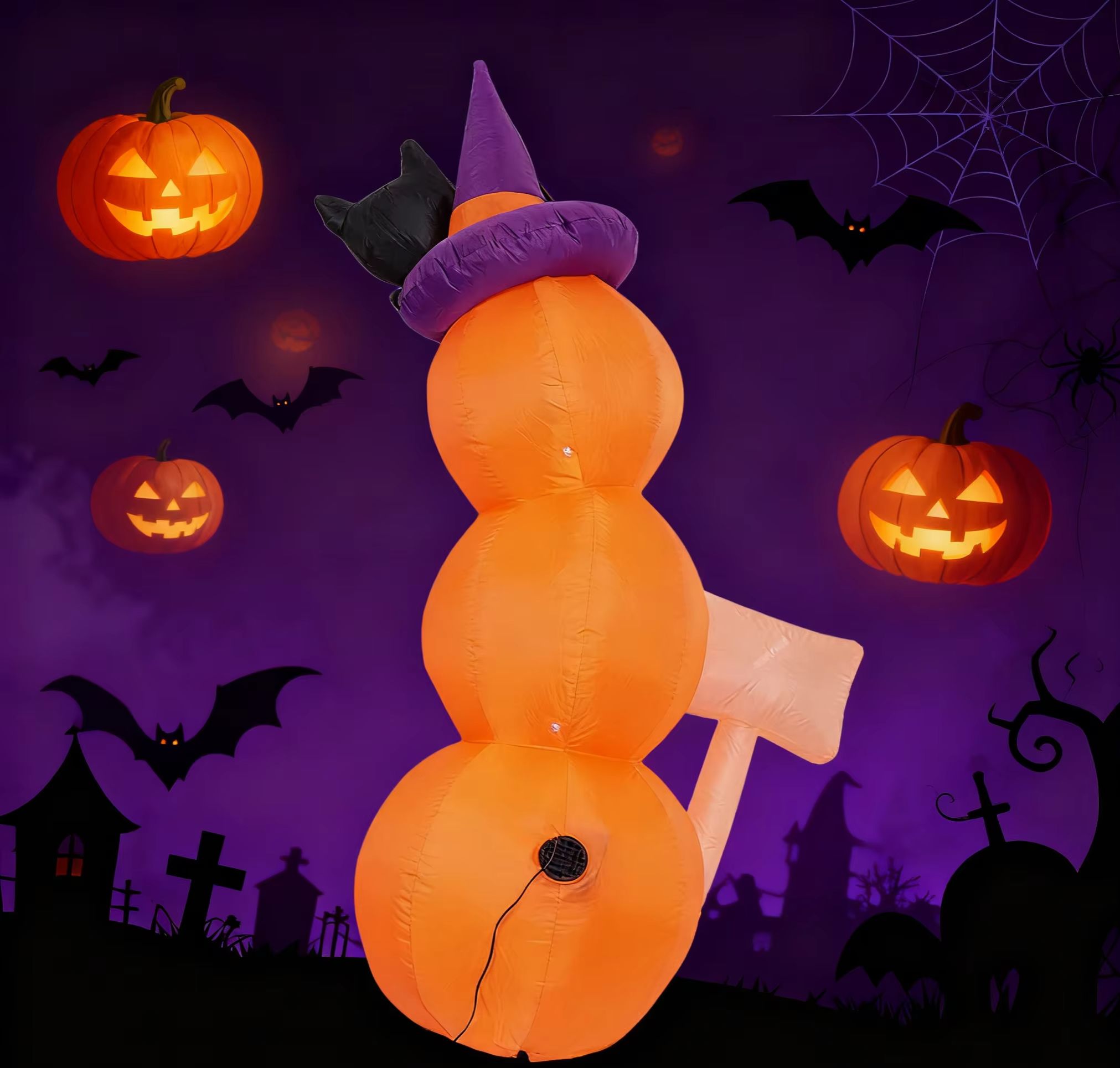 5.2ft / 1.6m Cadılar Bayramı Ş - Halloween Pumpkin Decor Led incelemesi ve fiyatı