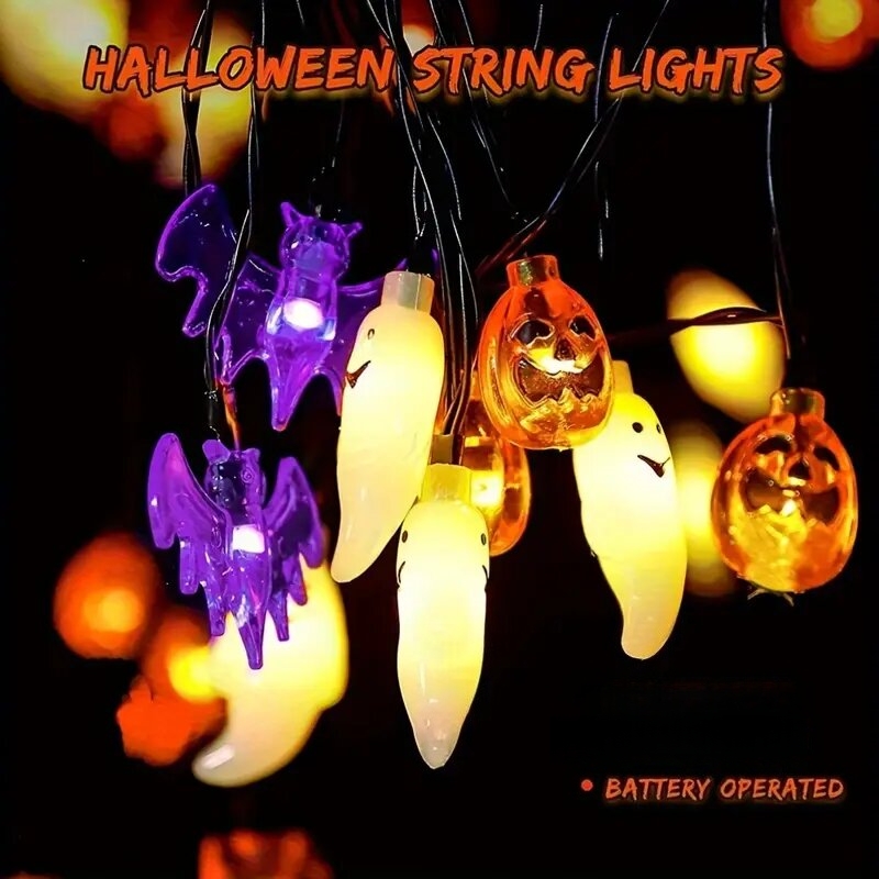 Sevimli Kabak Yarasa Hayalet C - Halloween Led String Lights Orange incelemesi ve fiyatı
