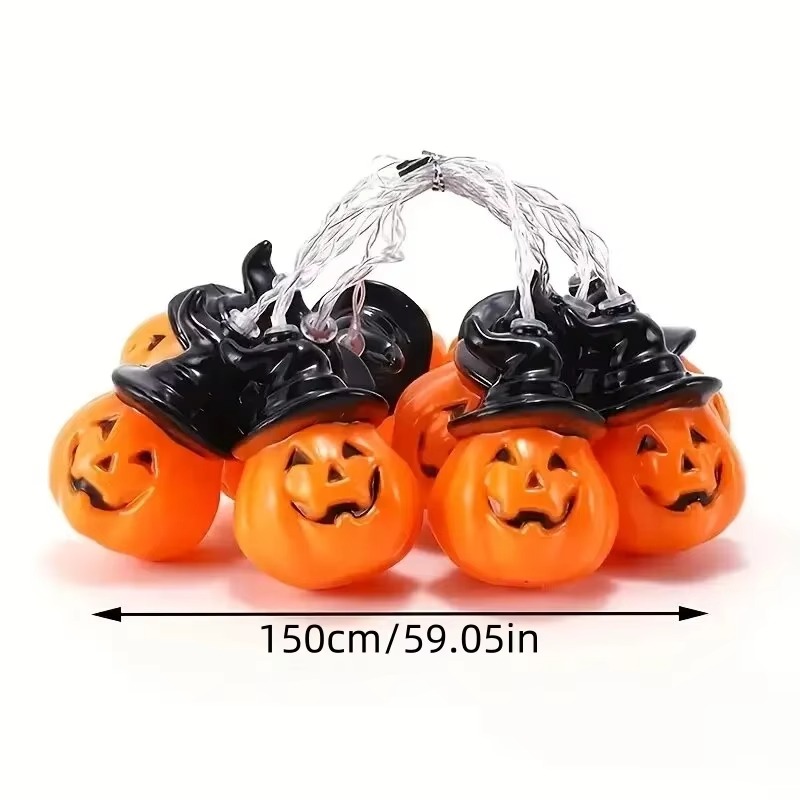 Cadı Şapkası Kabak Peri Işık Z - Halloween Led String Lights Orange incelemesi ve fiyatı