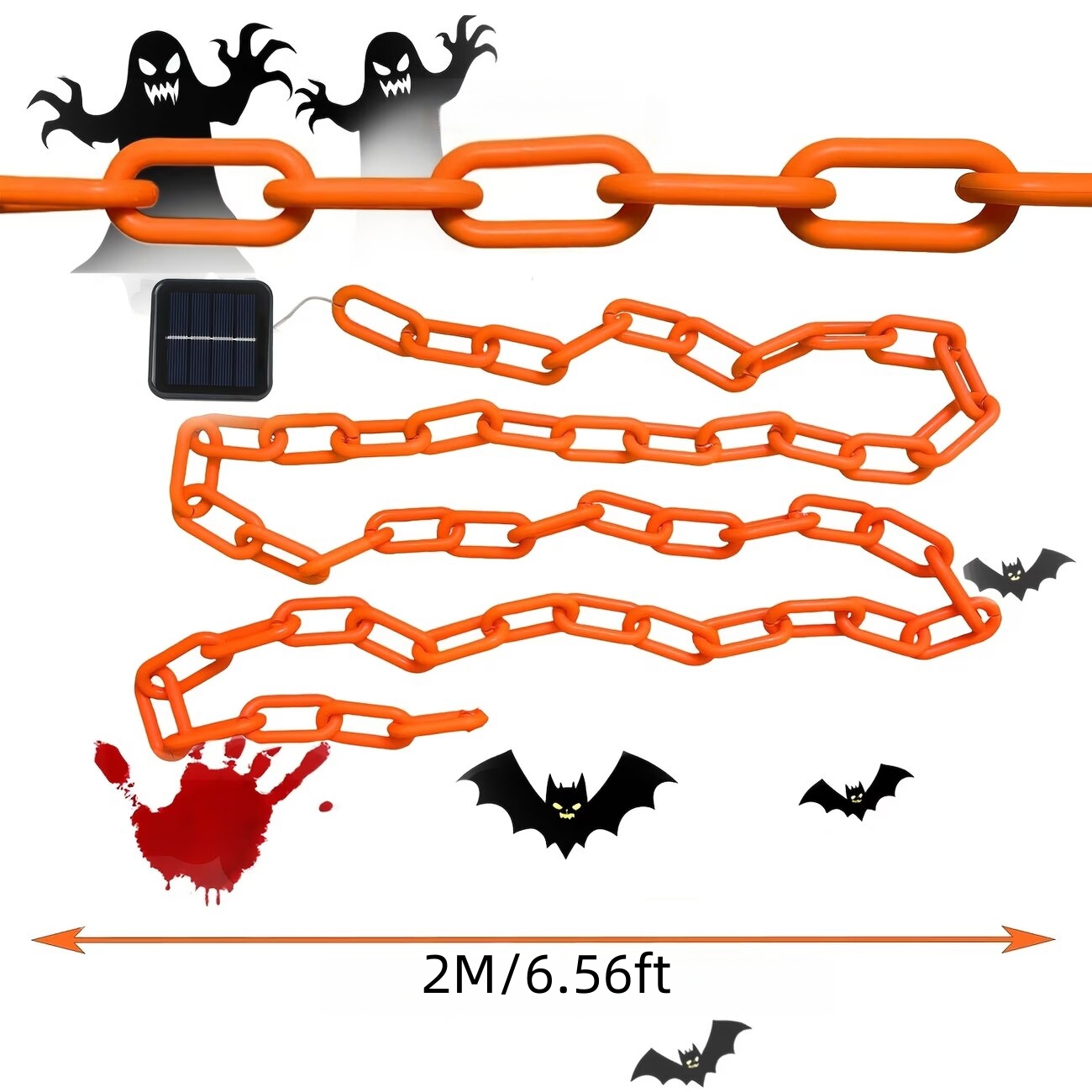 78.74in Cadılar Bayramı Açık H - Halloween Led String Lights Orange incelemesi ve fiyatı