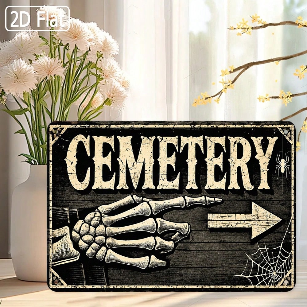 1 adet 2 boyutlu, düz metal ta - Halloween Skeleton Decoration incelemesi ve fiyatı