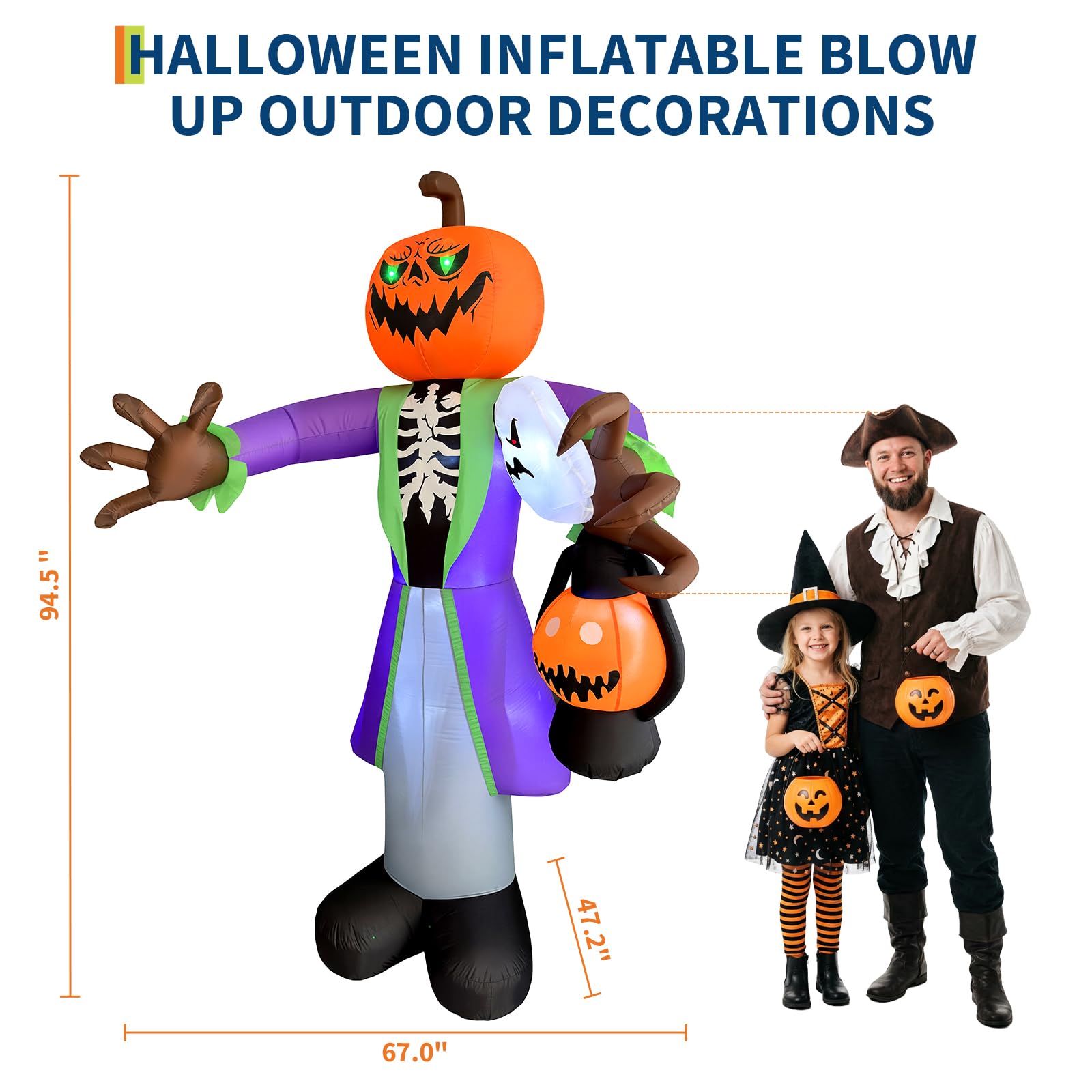 8 fit boyutunda, LED fenerli,  - Halloween Pumpkin Decor Led incelemesi ve fiyatı